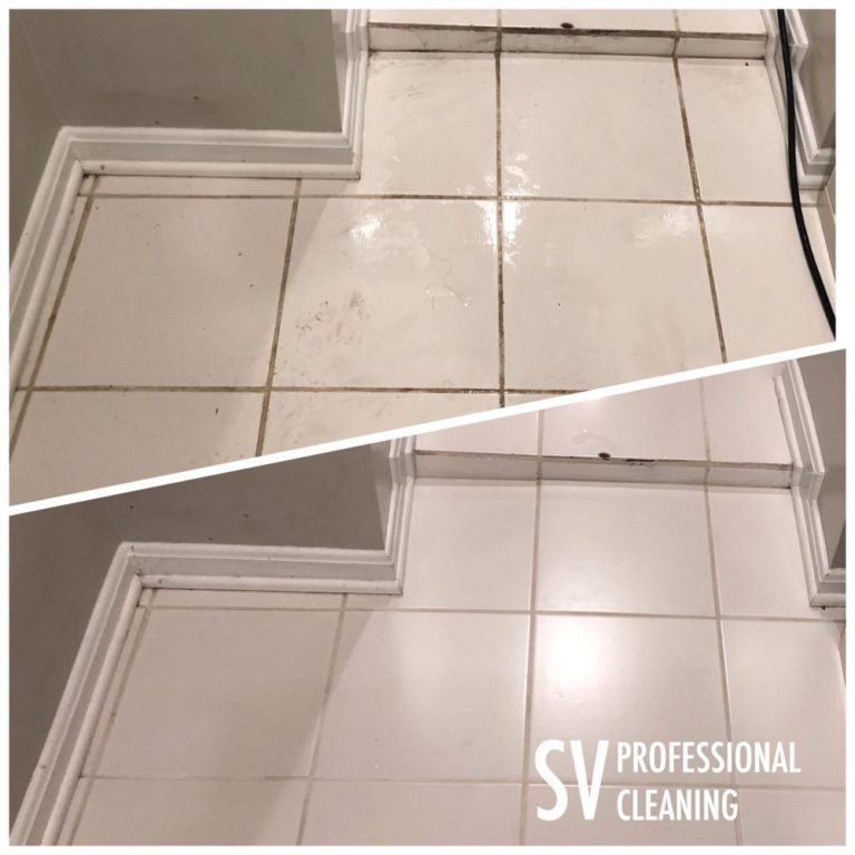 before after images of tile cleaning